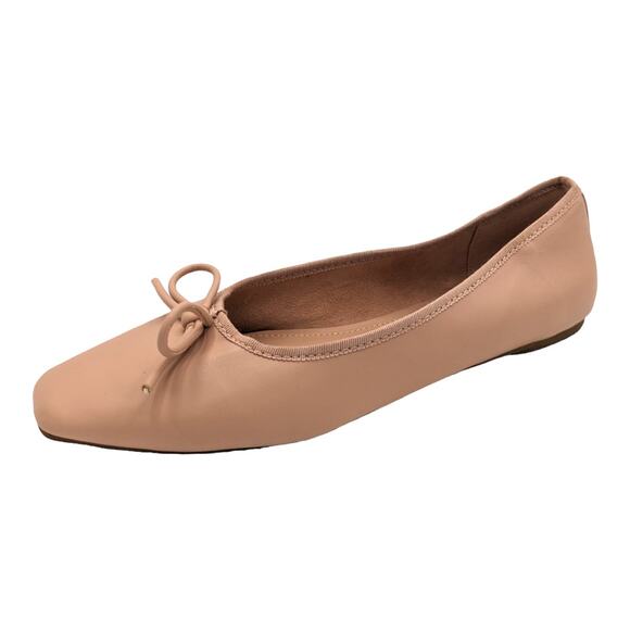 Steve Madden Hartford Ballet Flats Faux Leather Pink Nude Size 9 - Picture 1 of 7